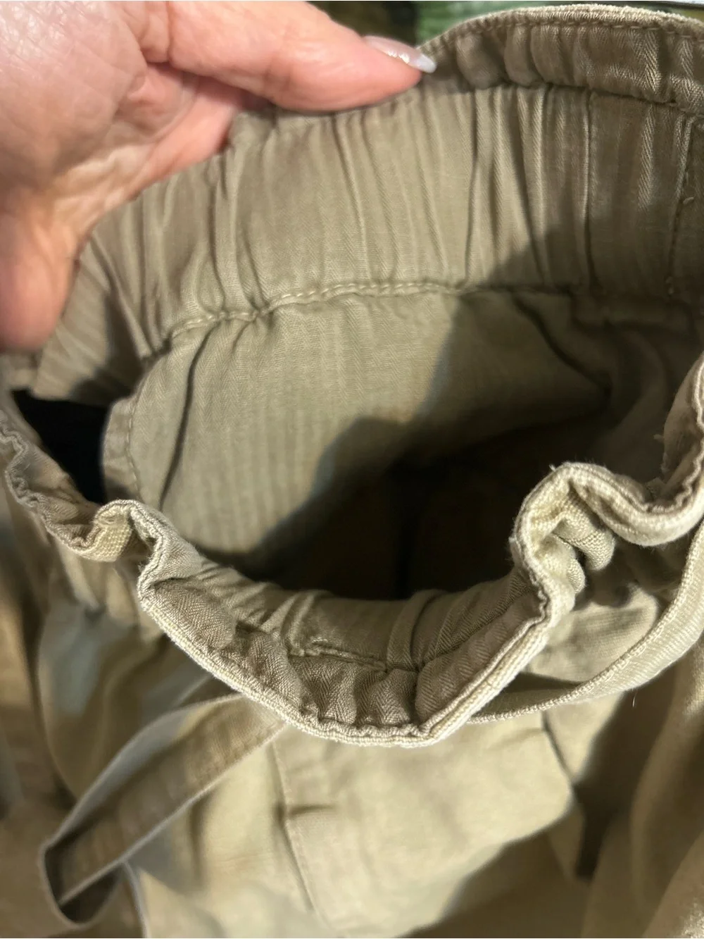 Free People Harem High Waist Cargo Pants - Taupe